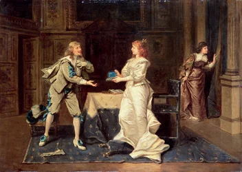 Lord Buckingham (1592-1628) og dronning Anna af Østrig (1601-66), ca. 1886